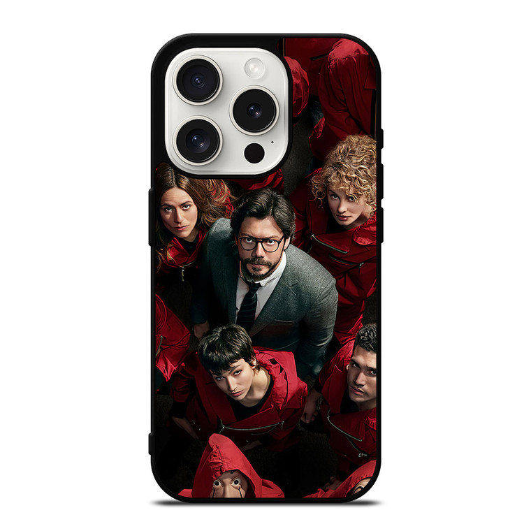 LA CASA DE PAPEL MONEY HEIST CHARACTERS iPhone 15 Pro Case LA CASA DE PAPEL MONEY HEIST CHARACTERS iPhone 15 Pro Case