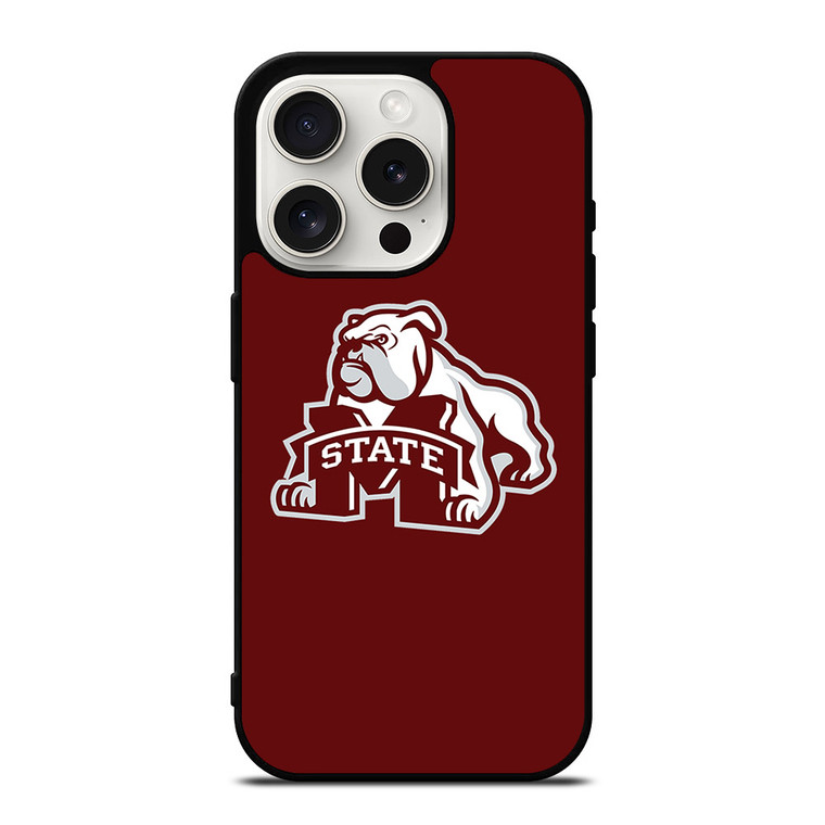 MISSISSIPPI STATE UNIVERSITY BULLDOGS LOGO iPhone 15 Pro Case