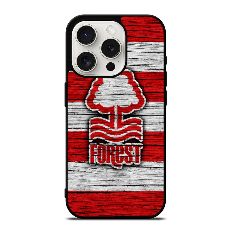 NOTTINGHAM FOREST LOGO WOODEN iPhone 15 Pro Case NOTTINGHAM FOREST LOGO WOODEN iPhone 15 Pro Case
