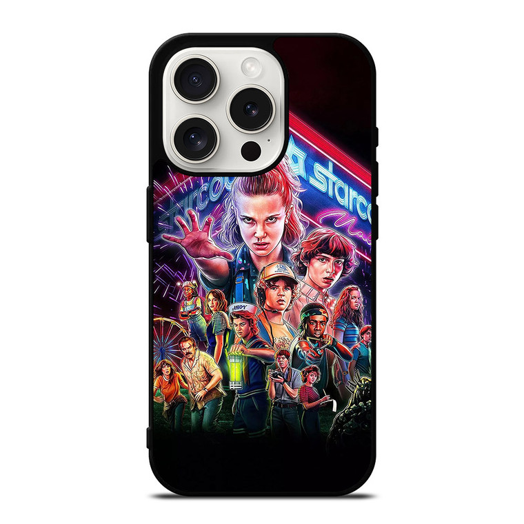 STRANGER THINGS CHARACTERS iPhone 15 Pro Case