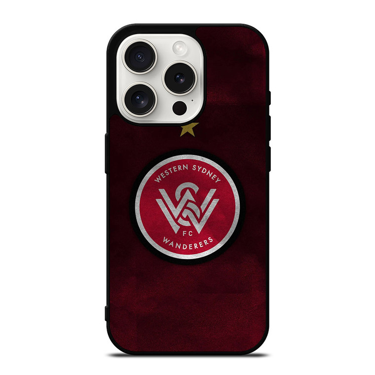 WESTERN SYDNEY WANDERERS FC LOGO iPhone 15 Pro Case