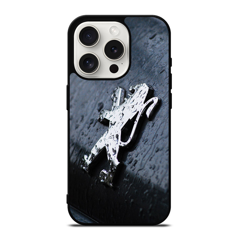 WET PEUGEOT LOGO iPhone 15 Pro Case