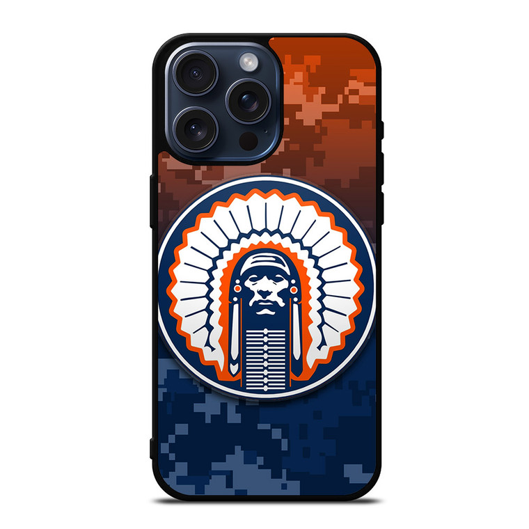 ILLINOIS FIGHTING LOGO iPhone 15 Pro Max Case