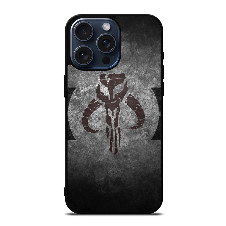 MANDALORIAN STARWARS SKULL iPhone 15 Pro Max Case
