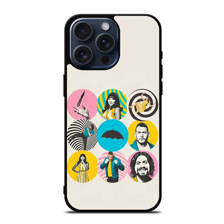 THE UMBRELLA ACADEMY CHARACTERS iPhone 15 Pro Max Case