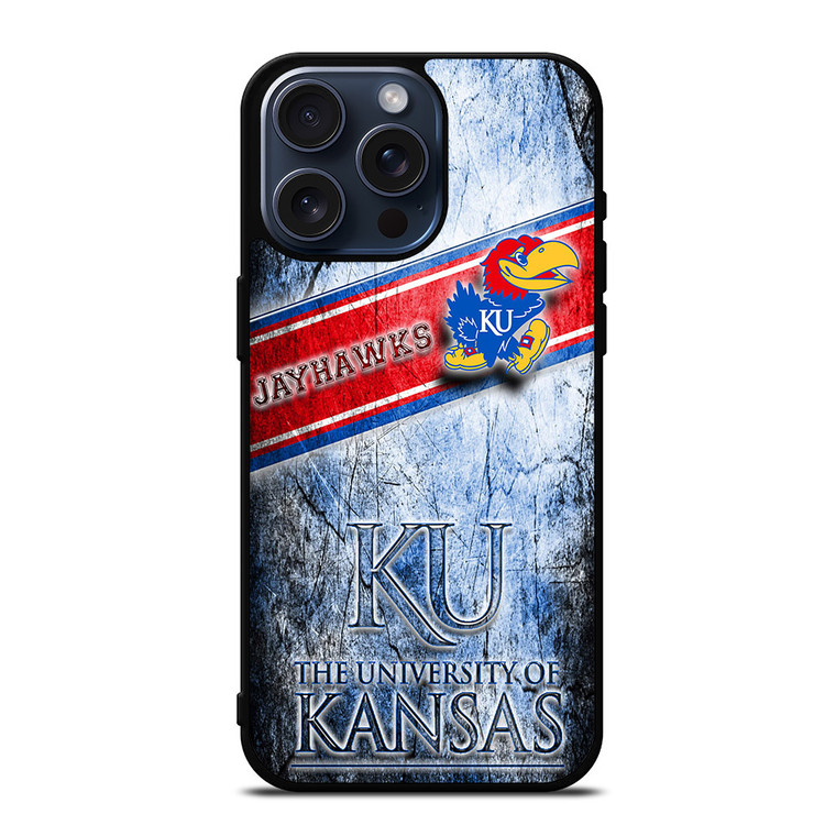 UNIVERSITY OF KANSAS JAYHAWKS LOGO iPhone 15 Pro Max Case