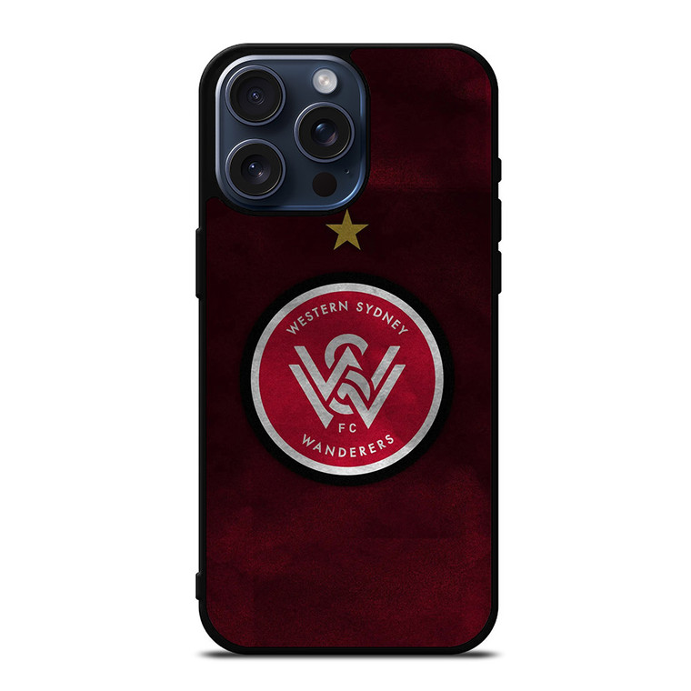 WESTERN SYDNEY WANDERERS FC LOGO iPhone 15 Pro Max Case