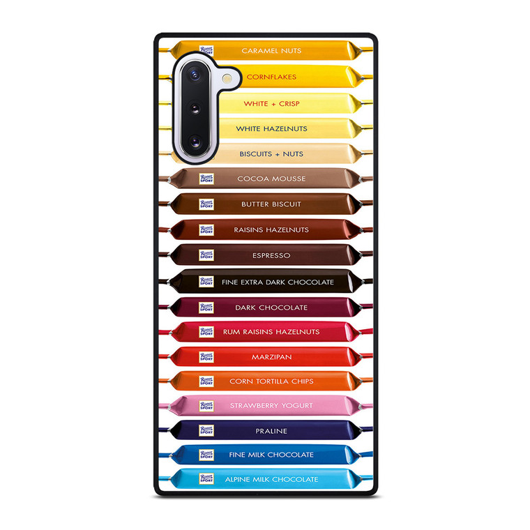 RITTER SPORT CHOCOLATE LIST Samsung Galaxy Note 10 Case
