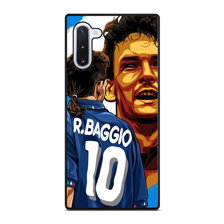 ROBERTO BAGGIO LEGEND ITALY ART Samsung Galaxy Note 10 Case