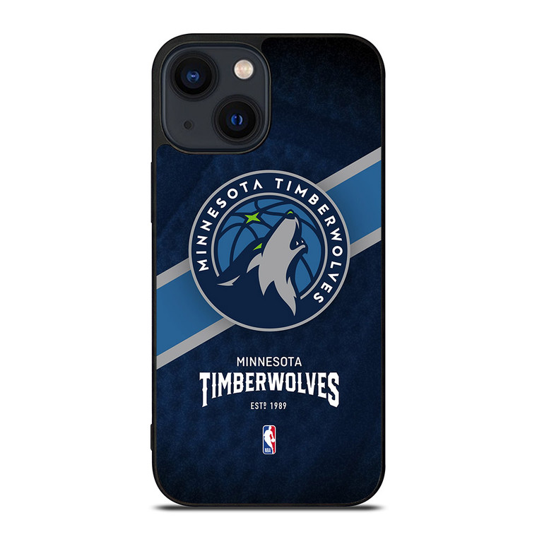 MINNESOTA TIMBERWOLVES LOGO 3 iPhone 14 Plus Case