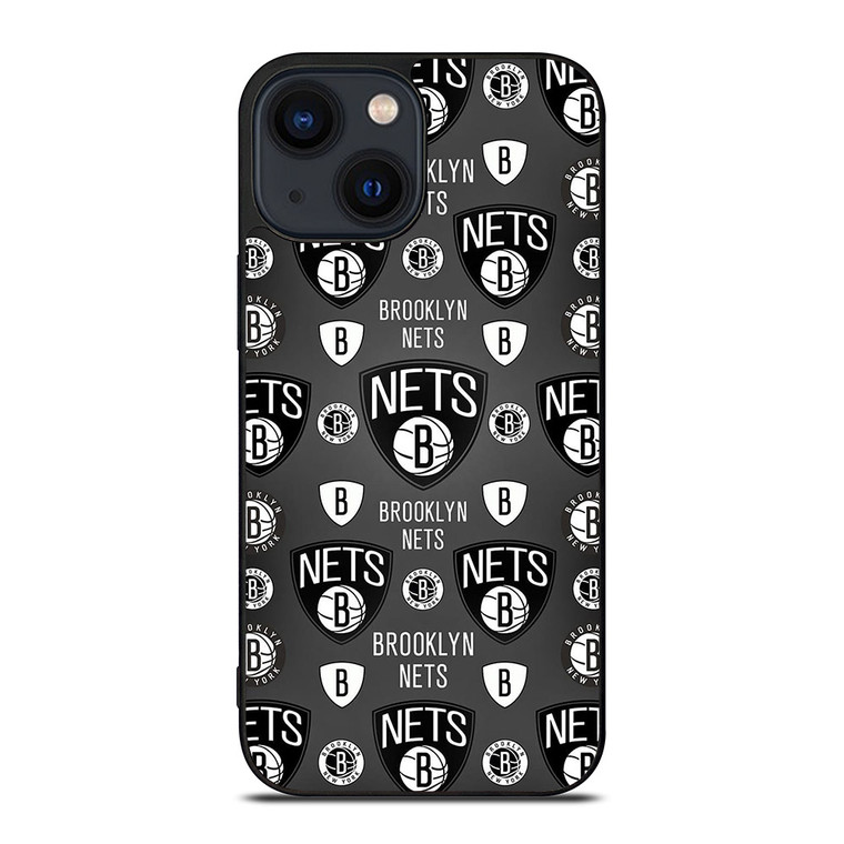 BROOKLYN NETS PATTERN iPhone 14 Plus Case