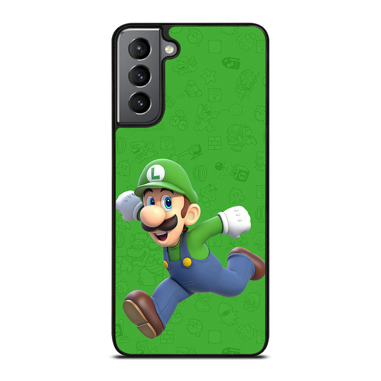 RUNNING LUIGI SUPER MARIO BROS Samsung Galaxy S21 Plus Case