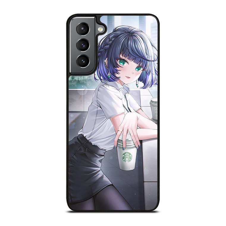 YELAN GENSHIN IMPACT STARBUCKS Samsung Galaxy S21 Plus Case YELAN GENSHIN IMPACT STARBUCKS Samsung Galaxy S21 Plus Case
