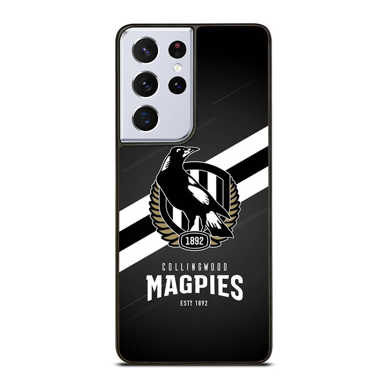 COLLINGWOOD MAGPIES LOGO AFL Samsung Galaxy S21 Ultra Case