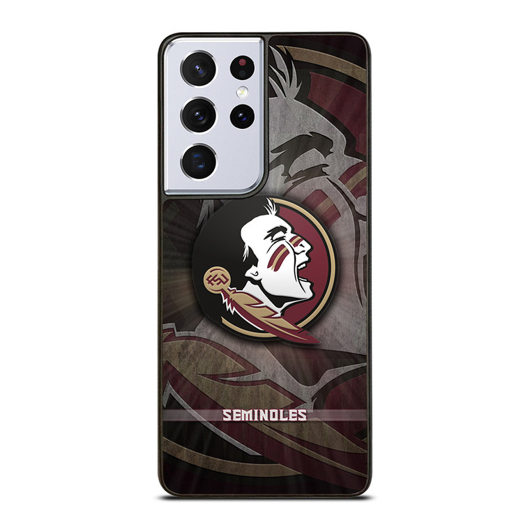 FLORIDA STATE SEMINOLES FSU LOGO Samsung Galaxy S21 Ultra Case