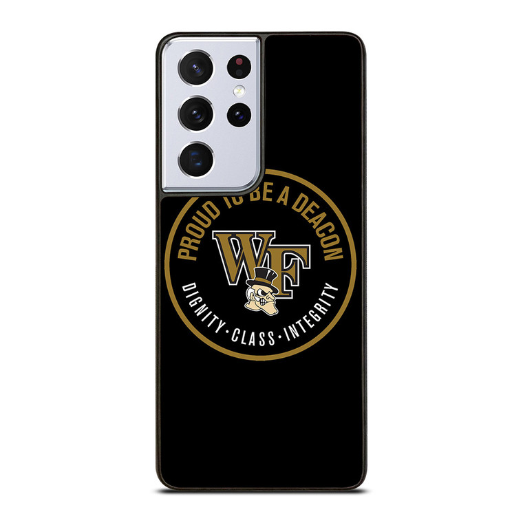 WAKE FOREST LOGO Samsung Galaxy S21 Ultra Case