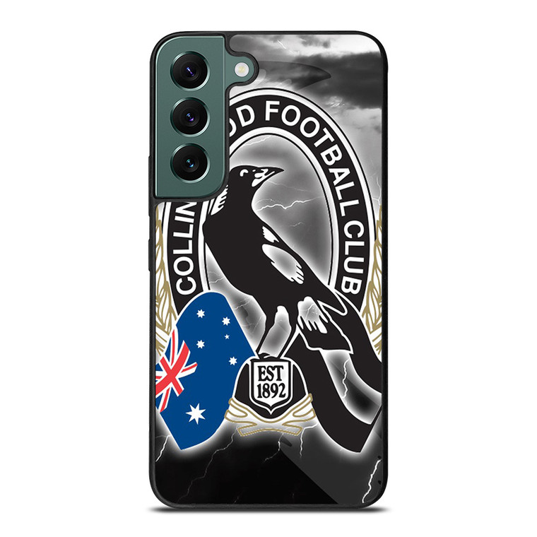 COLLINGWOOD MAGPIES AFL LOGO Samsung Galaxy S22 Case
