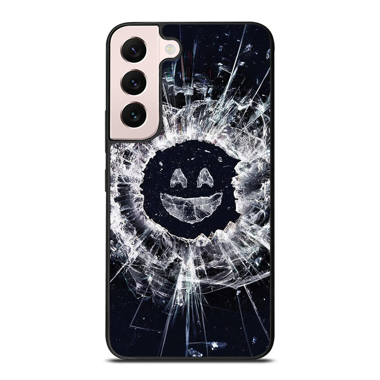 BLACK MIRROR SMILEY Samsung Galaxy S22 Plus Case BLACK MIRROR SMILEY Samsung Galaxy S22 Plus Case