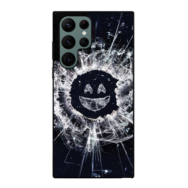 BLACK MIRROR SMILEY Samsung Galaxy S22 Ultra Case BLACK MIRROR SMILEY Samsung Galaxy S22 Ultra Case