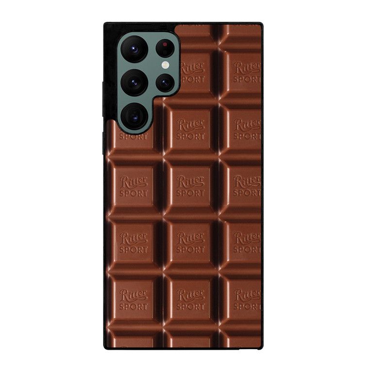 CHOCOLATE RITTER SPORT Samsung Galaxy S22 Ultra Case