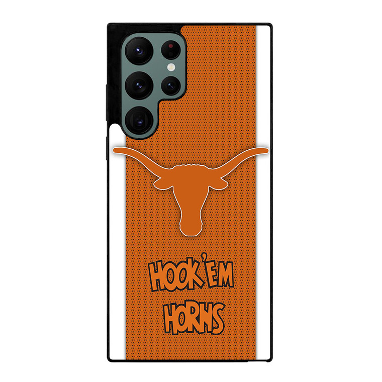 TEXAS LONGHORNS SYMBOL Samsung Galaxy S22 Ultra Case TEXAS LONGHORNS SYMBOL Samsung Galaxy S22 Ultra Case