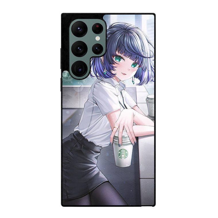 YELAN GENSHIN IMPACT STARBUCKS Samsung Galaxy S22 Ultra Case YELAN GENSHIN IMPACT STARBUCKS Samsung Galaxy S22 Ultra Case