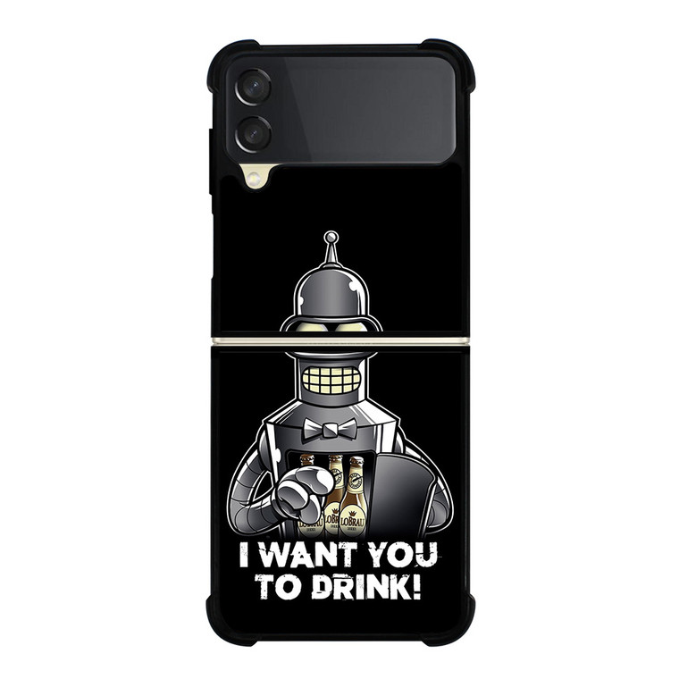 BENDER IN FUTURAMA Samsung Z Flip 3 Case