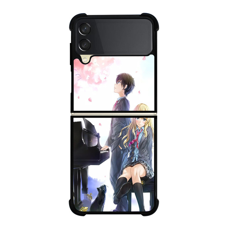 SHIGATSU WA KIMI NO USO ANIME ROMANCE Samsung Z Flip 3 Case