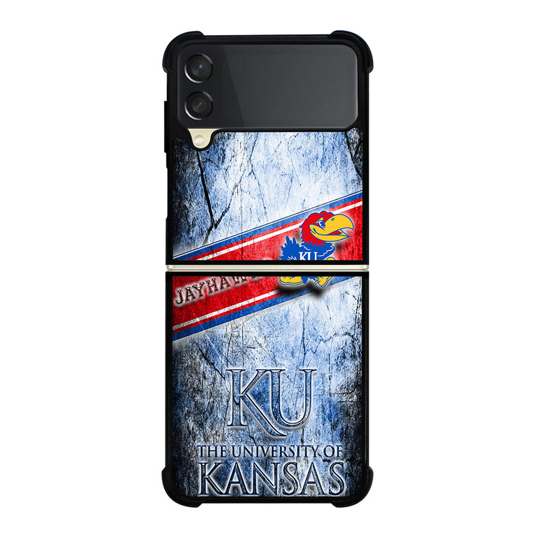 UNIVERSITY OF KANSAS JAYHAWKS LOGO Samsung Z Flip 3 Case
