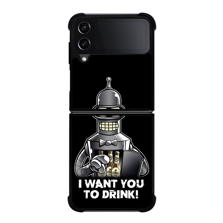BENDER IN FUTURAMA Samsung Z Flip 4 Case