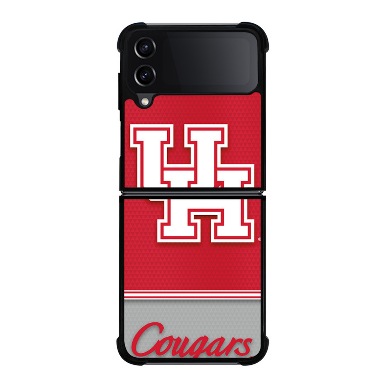 UNIVERSITY OF HOUSTON COUGARS Samsung Z Flip 4 Case UNIVERSITY OF HOUSTON COUGARS Samsung Z Flip 4 Case