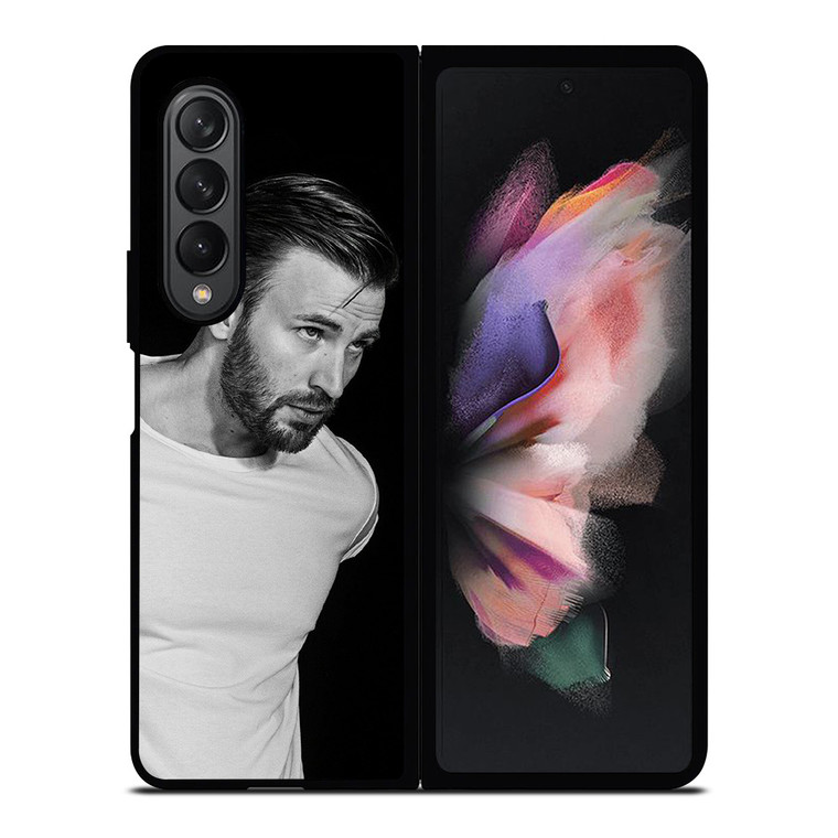 CHRIS EVANS IN BLACK Samsung Z Fold 3 Case