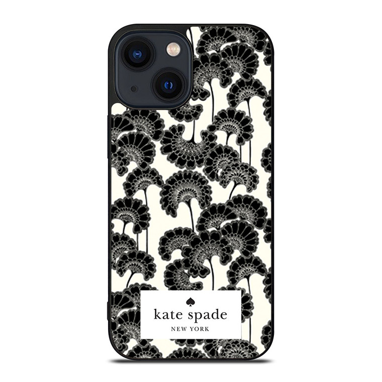 JAPANESE BLACK FLORAL KADE SPADE iPhone 14 Plus Case
