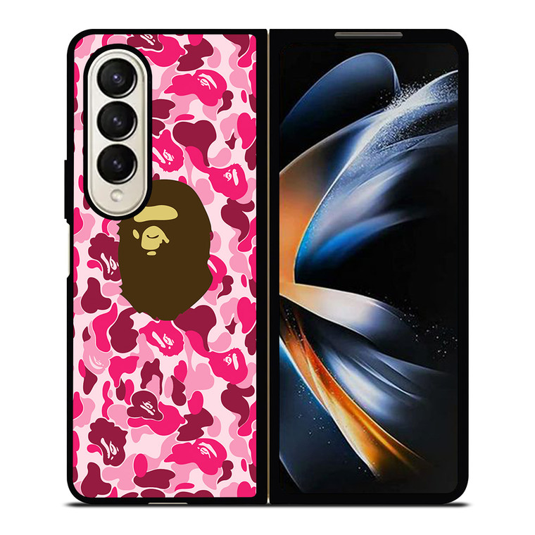CAMO BAPE LOGO 2 Samsung Z Fold 4 Case