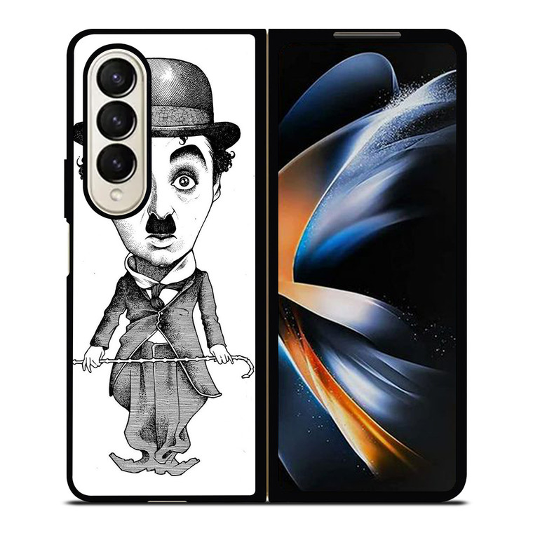 CHARLIE CHAPLIN CARTOON Samsung Z Fold 4 Case