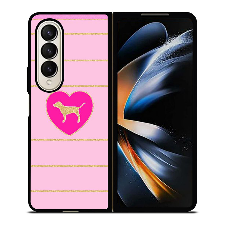 DOG PINK VICTORIA'S SECRET 2 Samsung Z Fold 4 Case DOG PINK VICTORIA'S SECRET 2 Samsung Z Fold 4 Case