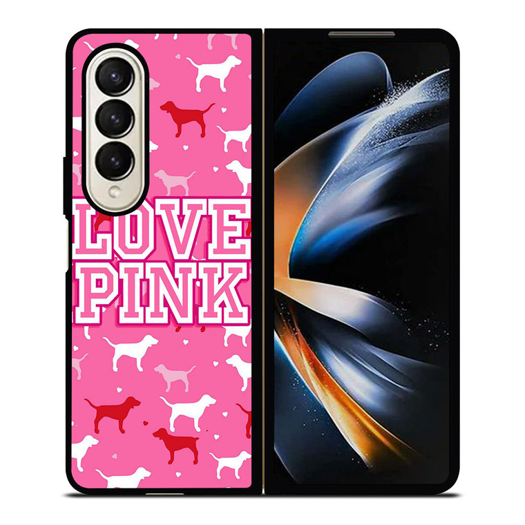 DOG PINK VICTORIA'S SECRET Samsung Z Fold 4 Case