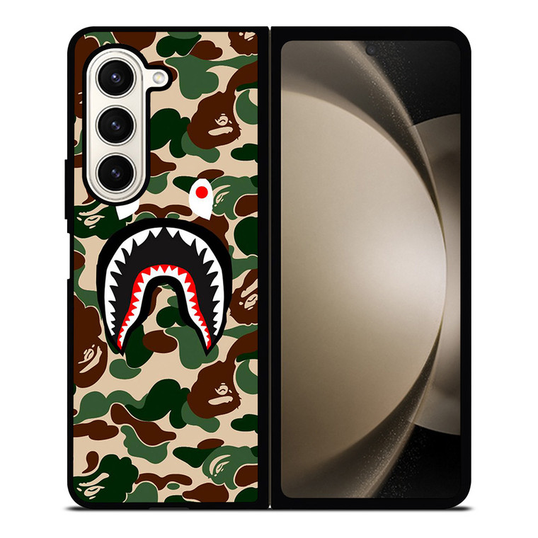 BAPE SHARK FACE CAMO Samsung Z Fold 5 Case