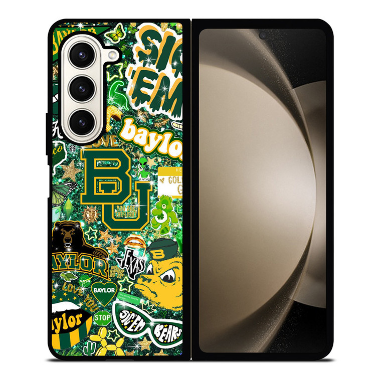 BAYLOR BEARS UNIVERSITY COLLAGE Samsung Z Fold 5 Case