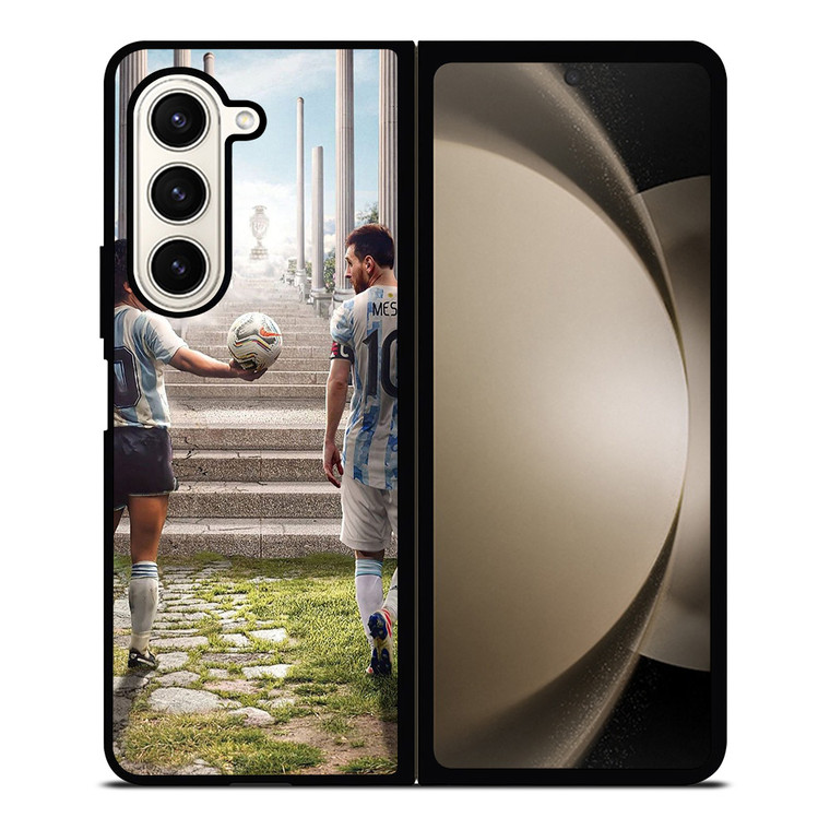 DIEGO MARADONA AND LIONEL MESSI Samsung Z Fold 5 Case