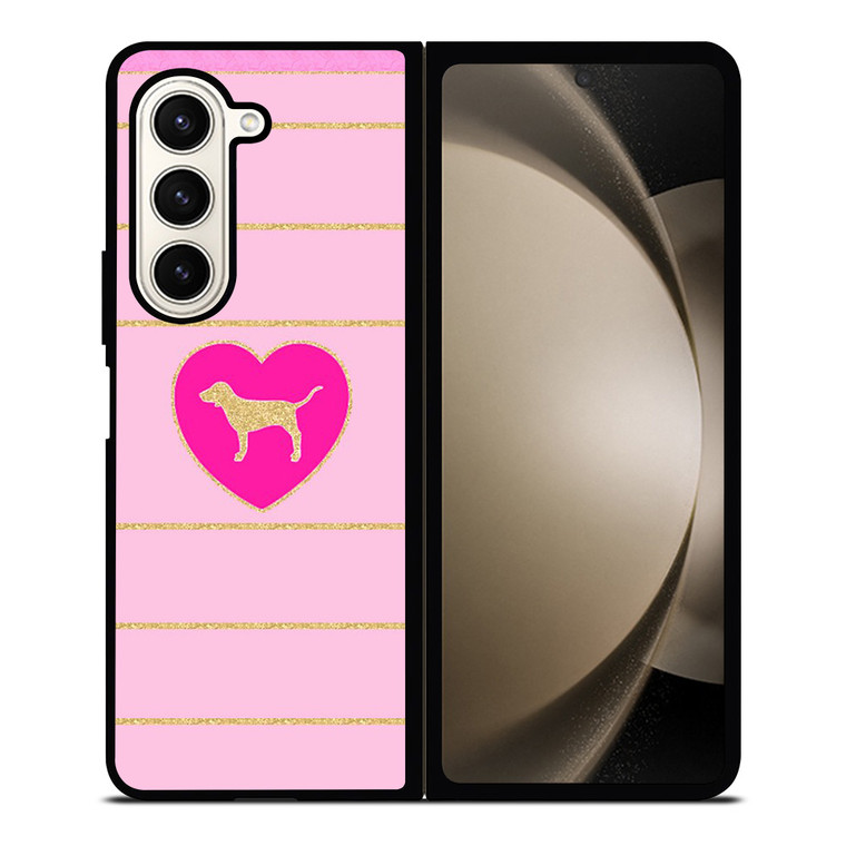 DOG PINK VICTORIA'S SECRET 2 Samsung Z Fold 5 Case DOG PINK VICTORIA'S SECRET 2 Samsung Z Fold 5 Case