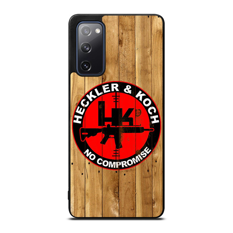 HECKLER AND KOCH LOGO WOODEN Samsung Galaxy S20 FE Case