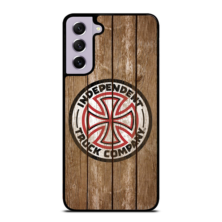 INDEPENDENT TRUCK LOGO WOODEN Samsung Galaxy S21 FE Case