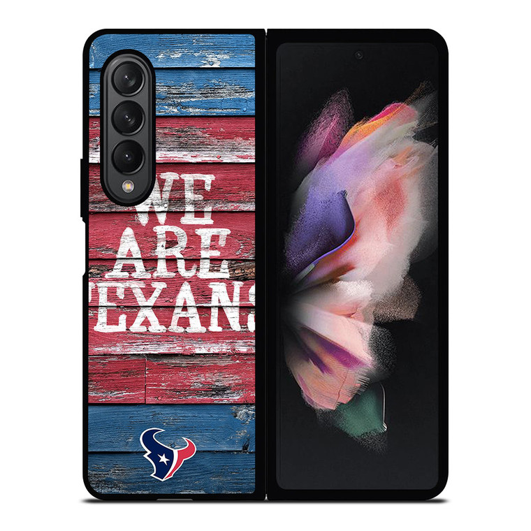 HOUSTON TEXANS WOODEN Samsung Z Fold 3 Case