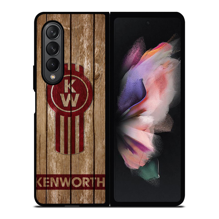 KENWORTH TRUCK LOGO WOODEN 3 Samsung Z Fold 3 Case