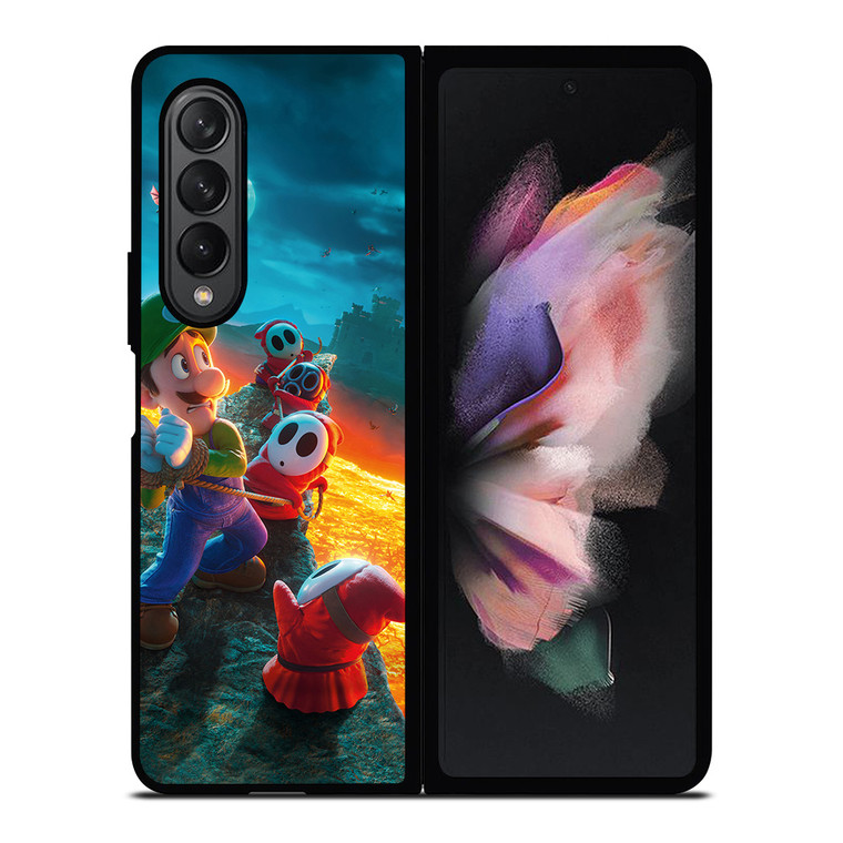 LUIGI THE SUPER MARIO BROS SCARED Samsung Z Fold 3 Case