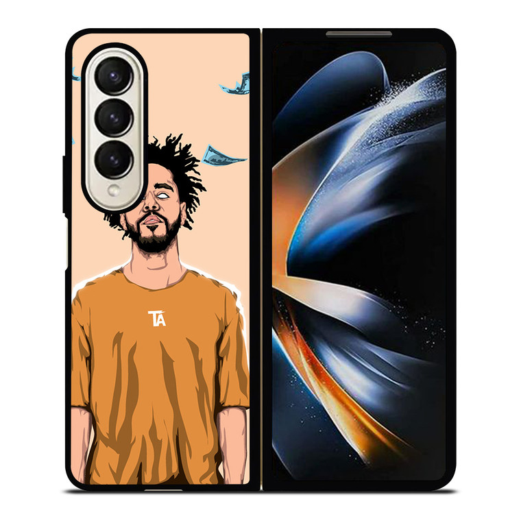 J COLE FOREST CARTOON Samsung Z Fold 4 Case