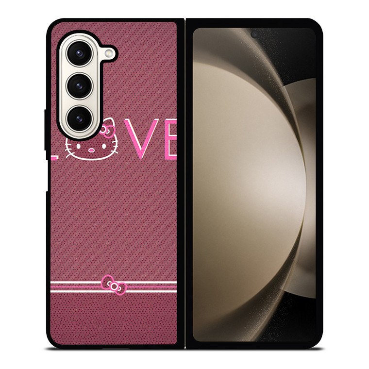 HELLO KITTY PINK LOVE 2 Samsung Z Fold 5 Case