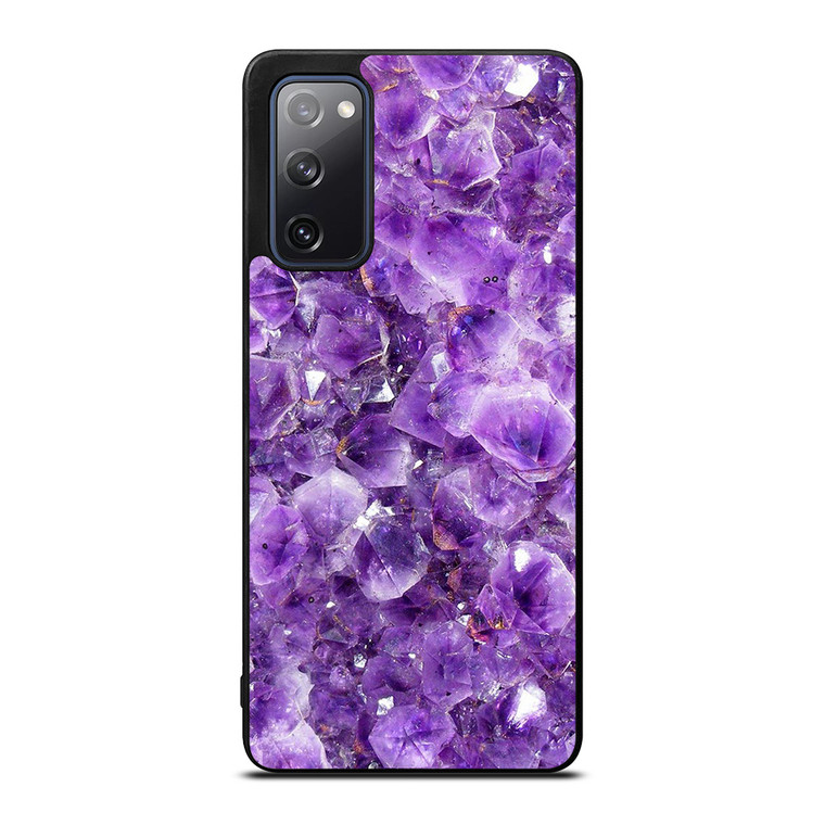 PURPLE CRYSTAL MARBLE PATTERN Samsung Galaxy S20 FE Case