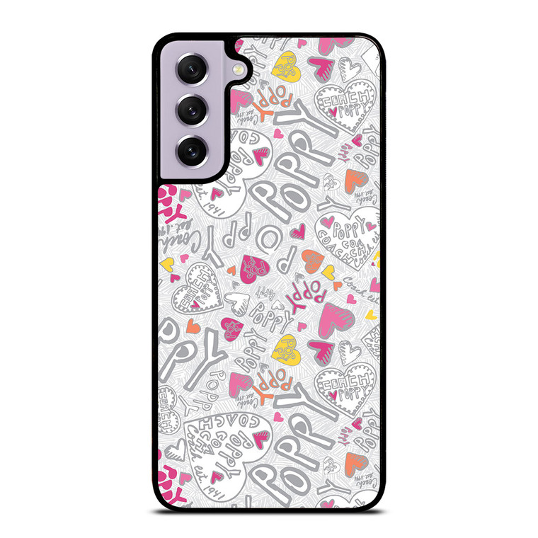 PINK COACH PATTERN LOGO Samsung Galaxy S21 FE Case